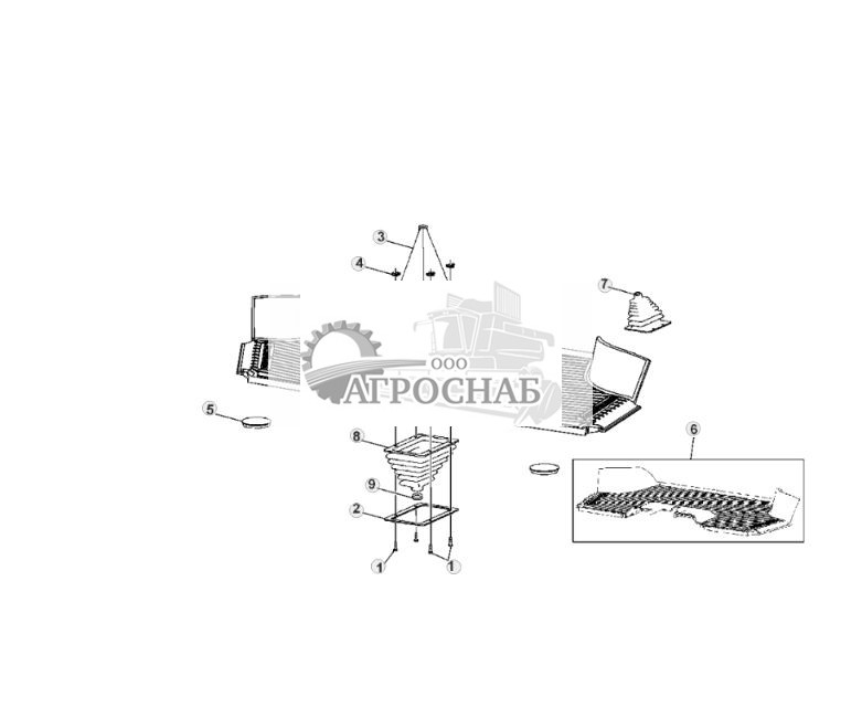Напольные коврики и уплотнения, управление диапазонами трансмиссии, кабина - ST305288 479.jpg